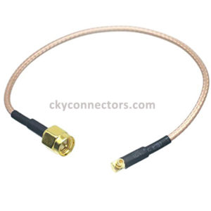 sma male to ra mmcx cable