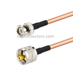 uhf male to bnc male rg142